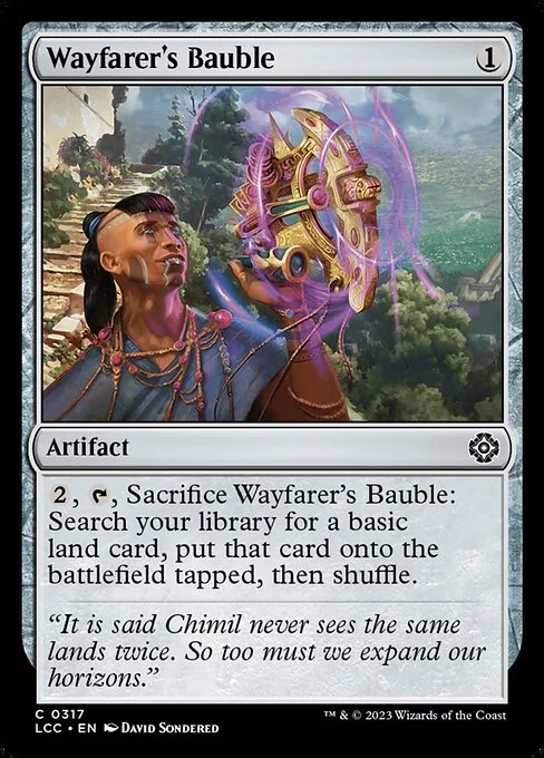 Wayfarer's Bauble, carta Magic di tipo Artifact illustrata da David Sondered