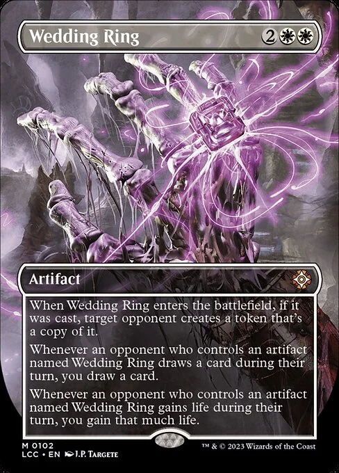 Wedding Ring, carta Magic di tipo Artifact illustrata da J.P. Targete