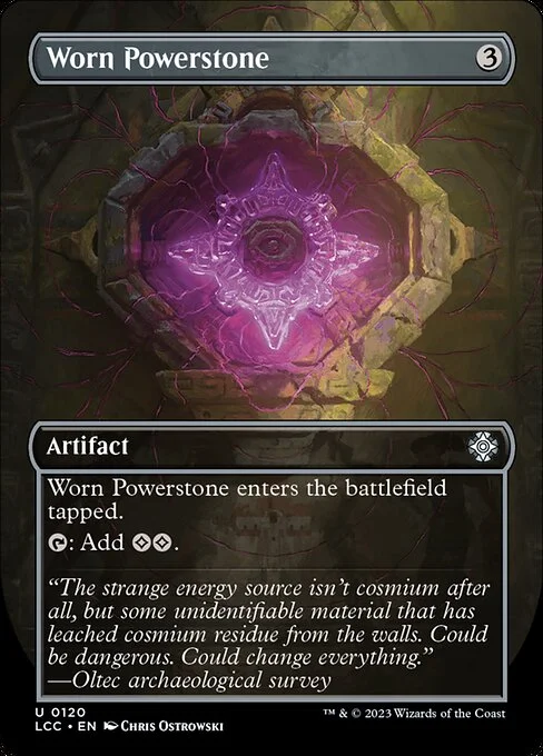 Worn Powerstone, carta Magic di tipo Artifact illustrata da Chris Ostrowski