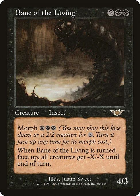 Bane of the Living, carta Magic di tipo Creature — Insect illustrata da Justin Sweet