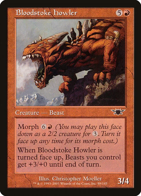 Bloodstoke Howler, carta Magic di tipo Creature — Beast illustrata da Christopher Moeller
