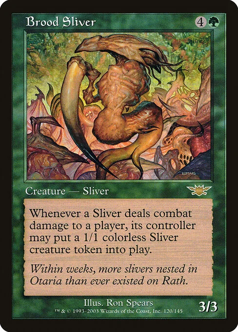 Brood Sliver, carta Magic di tipo Creature — Sliver illustrata da Ron Spears