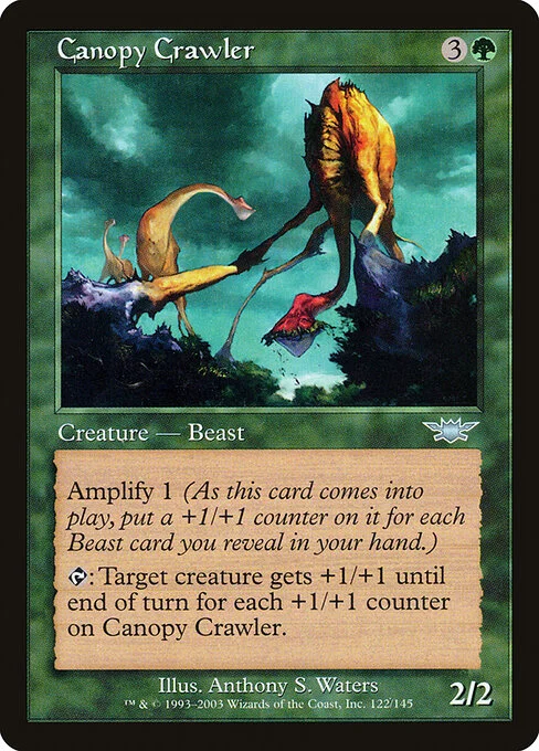 Canopy Crawler, carta Magic di tipo Creature — Beast illustrata da Anthony S. Waters