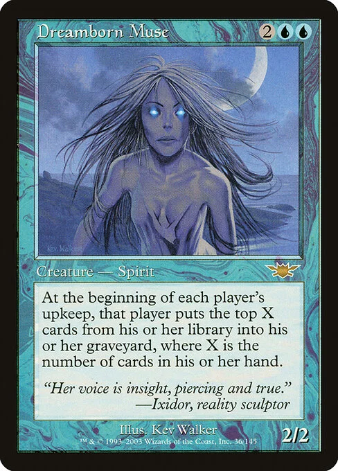 Dreamborn Muse, carta Magic di tipo Creature — Spirit illustrata da Kev Walker