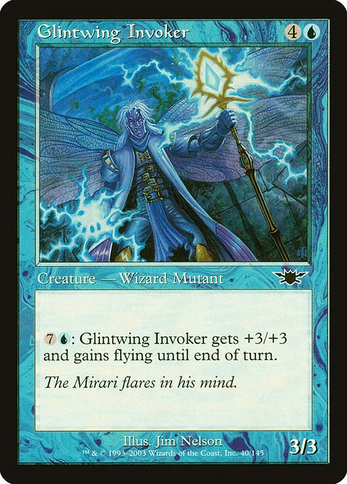 Glintwing Invoker, carta Magic di tipo Creature — Human Wizard Mutant illustrata da Jim Nelson