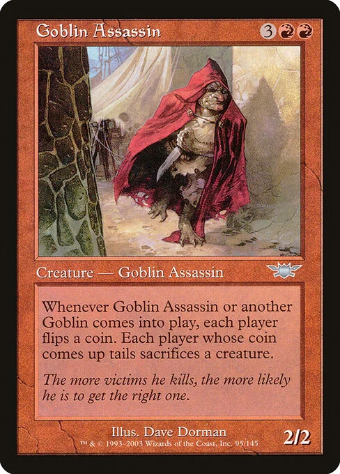 Goblin Assassin, carta Magic di tipo Creature — Goblin Assassin illustrata da Dave Dorman
