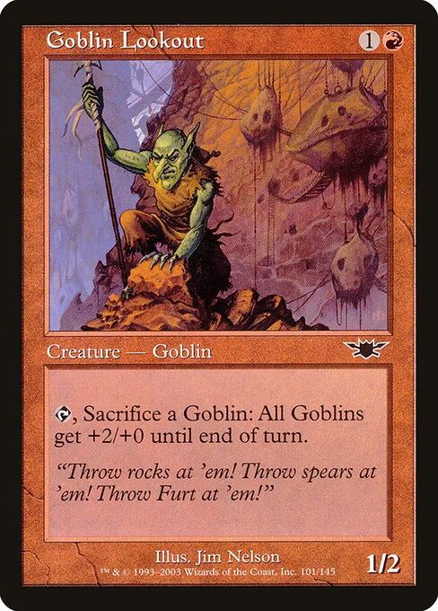 Goblin Lookout, carta Magic di tipo Creature — Goblin illustrata da Jim Nelson