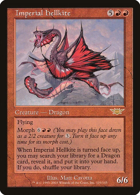 Imperial Hellkite, carta Magic di tipo Creature — Dragon illustrata da Matt Cavotta