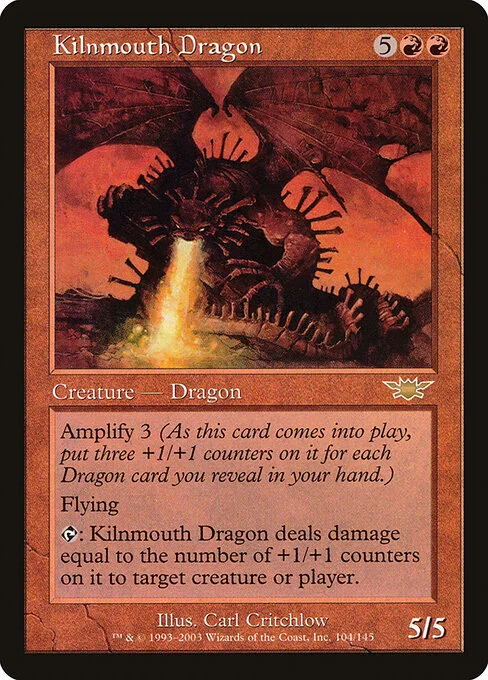 Kilnmouth Dragon, carta Magic di tipo Creature — Dragon illustrata da Carl Critchlow