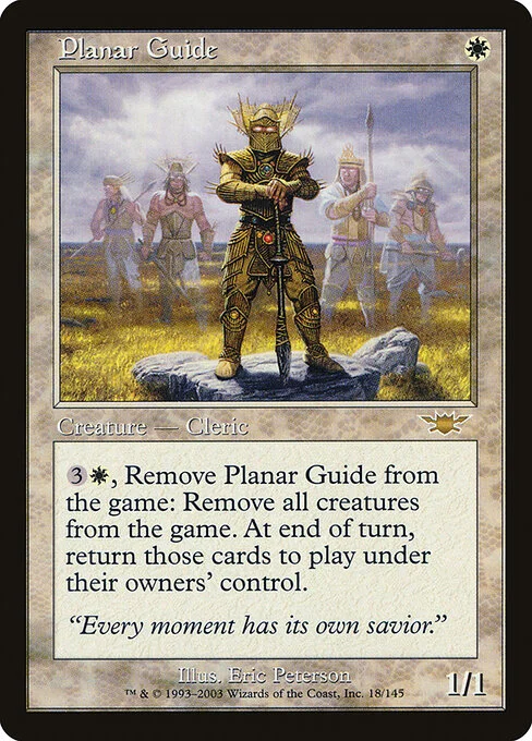 Planar Guide, carta Magic di tipo Creature — Human Cleric illustrata da Eric Peterson