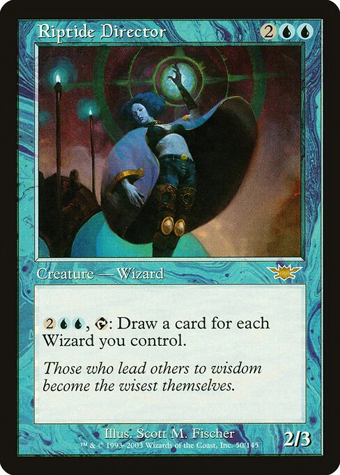 Riptide Director, carta Magic di tipo Creature — Human Wizard illustrata da Scott M. Fischer
