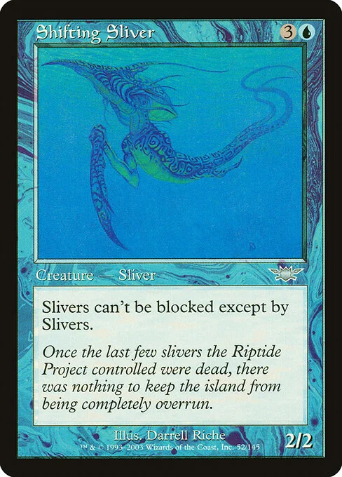 Shifting Sliver, carta Magic di tipo Creature — Sliver illustrata da Darrell Riche