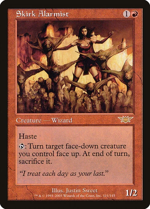 Skirk Alarmist, carta Magic di tipo Creature — Human Wizard illustrata da Justin Sweet