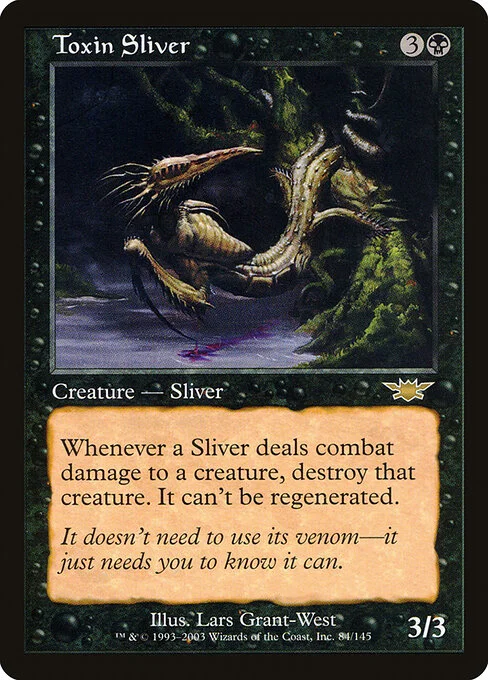 Toxin Sliver, carta Magic di tipo Creature — Sliver illustrata da Lars Grant-West