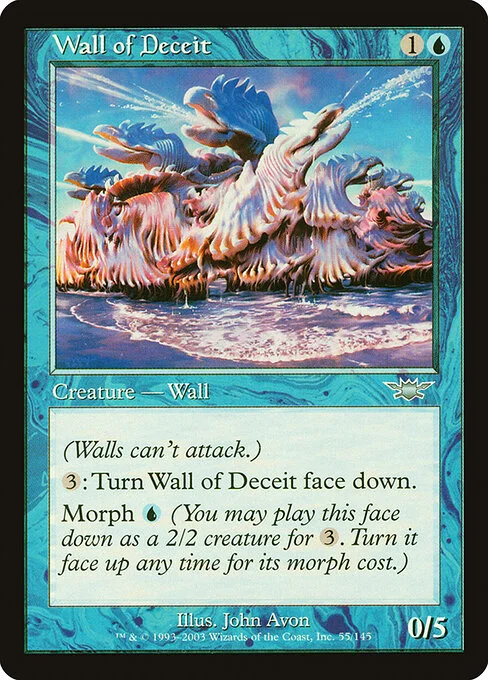 Wall of Deceit, carta Magic di tipo Creature — Wall illustrata da John Avon