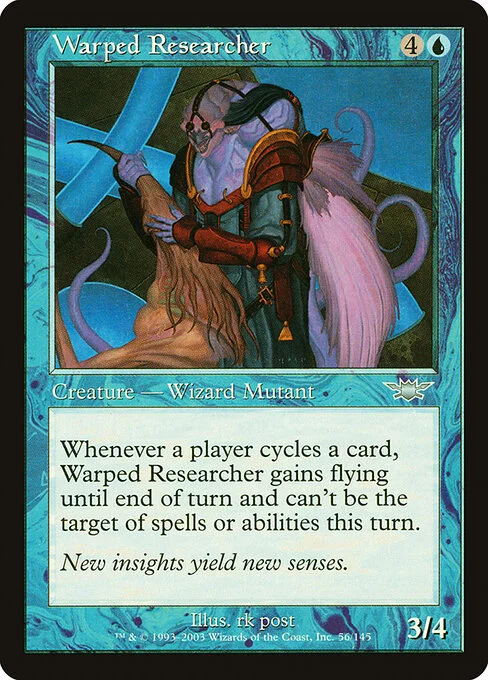 Warped Researcher, carta Magic di tipo Creature — Human Wizard Mutant illustrata da rk post