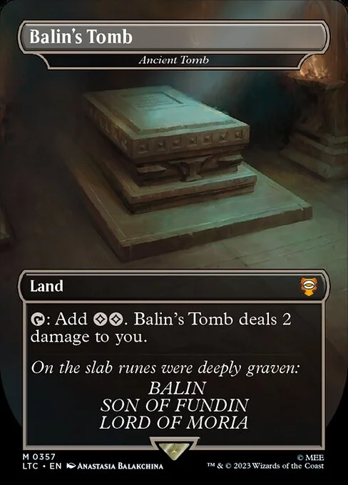 Ancient Tomb, carta Magic di tipo Land illustrata da Anastasia Balakchina