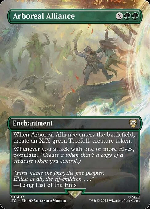 Arboreal Alliance, carta Magic di tipo Enchantment illustrata da Alexander Mokhov
