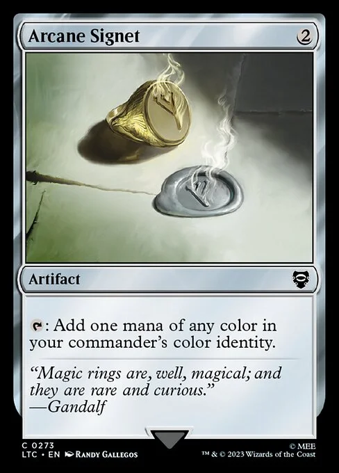 Arcane Signet, carta Magic di tipo Artifact illustrata da Randy Gallegos