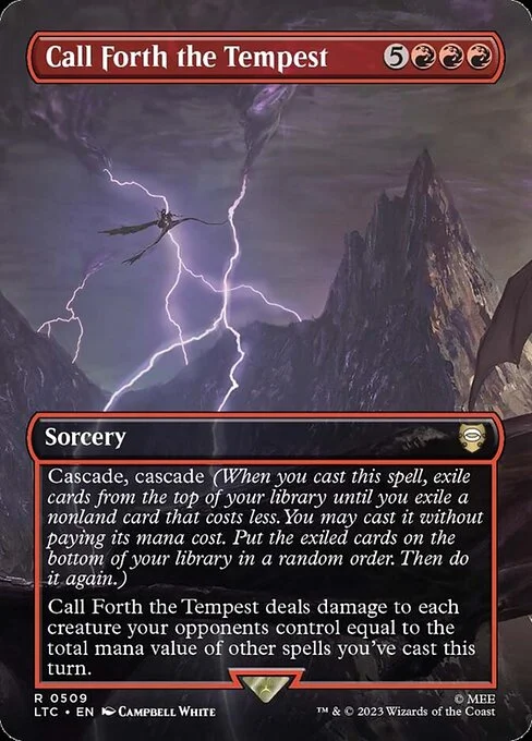 Call Forth the Tempest, carta Magic di tipo Sorcery illustrata da Campbell White