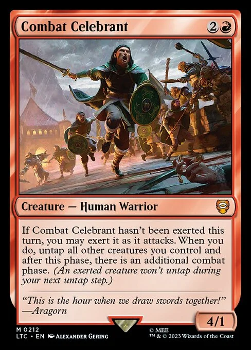 Combat Celebrant, carta Magic di tipo Creature — Human Warrior illustrata da Alexander Gering