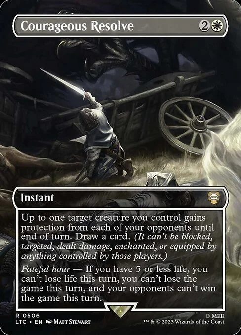 Courageous Resolve, carta Magic di tipo Instant illustrata da Matt Stewart