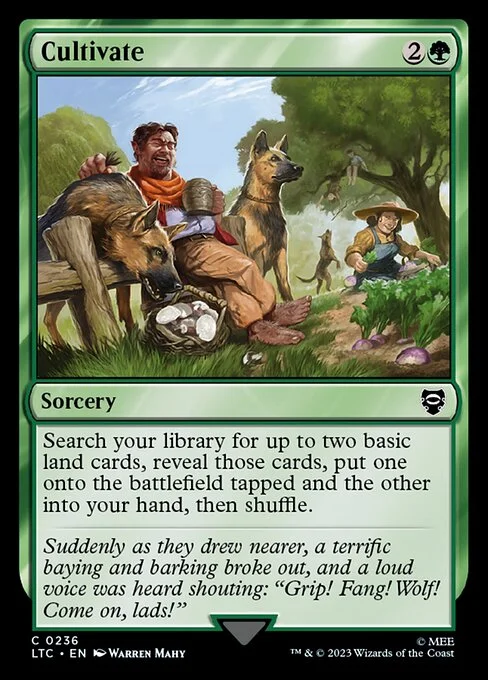 Cultivate, carta Magic di tipo Sorcery illustrata da Warren Mahy