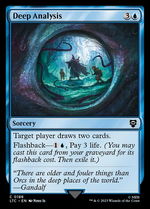 Deep Analysis, carta Magic di tipo Sorcery illustrata da Nino Is