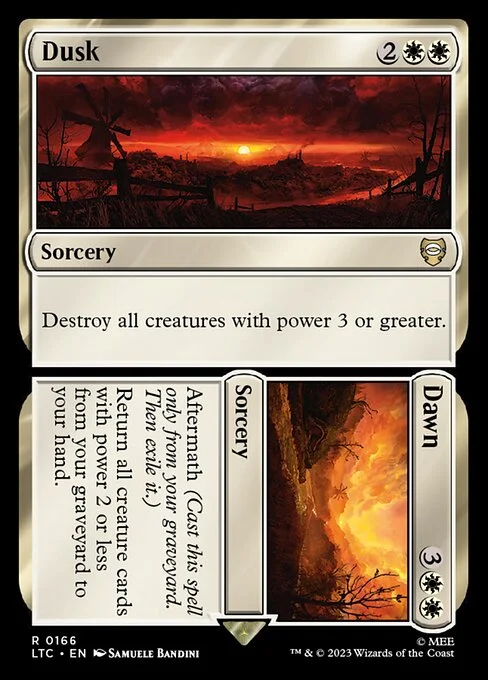 Dusk // Dawn, carta Magic di tipo Sorcery // Sorcery illustrata da Samuele Bandini
