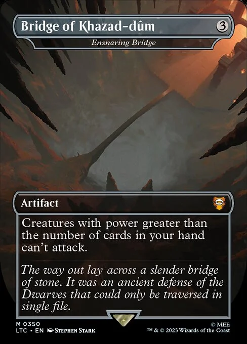 Ensnaring Bridge, carta Magic di tipo Artifact illustrata da Stephen Stark
