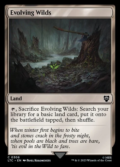 Evolving Wilds, carta Magic di tipo Land illustrata da Pavel Kolomeyets