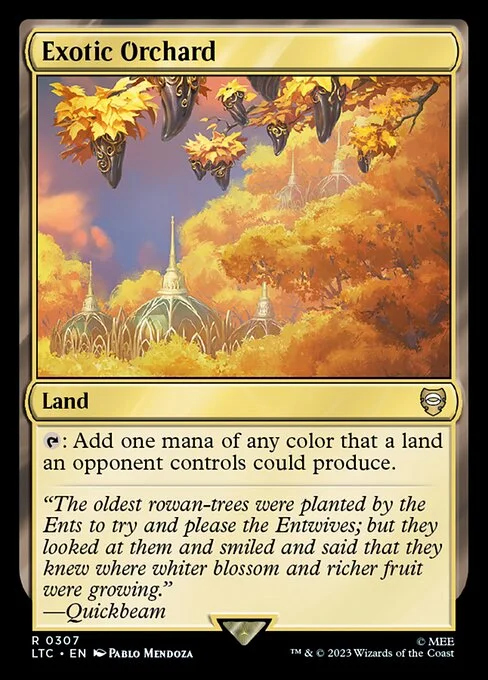 Exotic Orchard, carta Magic di tipo Land illustrata da Pablo Mendoza