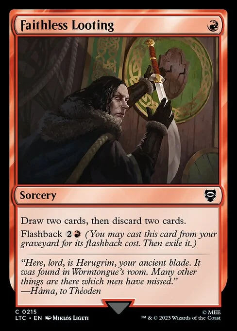 Faithless Looting, carta Magic di tipo Sorcery illustrata da Miklós Ligeti