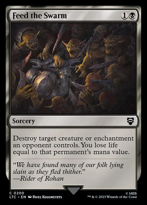 Feed the Swarm, carta Magic di tipo Sorcery illustrata da Pavel Kolomeyets