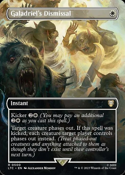 Galadriel's Dismissal, carta Magic di tipo Instant illustrata da Alexander Mokhov