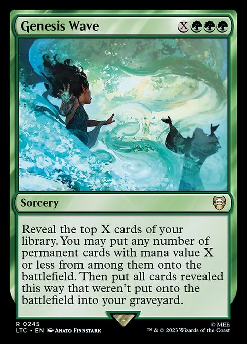 Genesis Wave, carta Magic di tipo Sorcery illustrata da Anato Finnstark