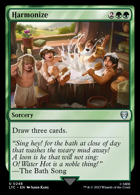 Harmonize, carta Magic di tipo Sorcery illustrata da Jason Kang