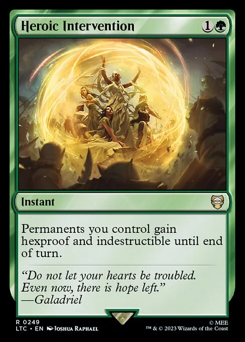 Heroic Intervention, carta Magic di tipo Instant illustrata da Joshua Raphael
