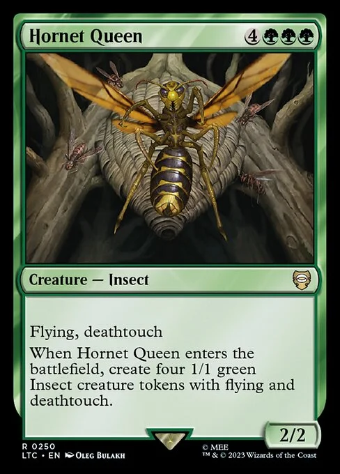 Hornet Queen, carta Magic di tipo Creature — Insect illustrata da Oleg Bulakh