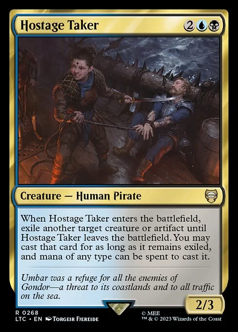 Hostage Taker, carta Magic di tipo Creature — Human Pirate illustrata da Torgeir Fjereide
