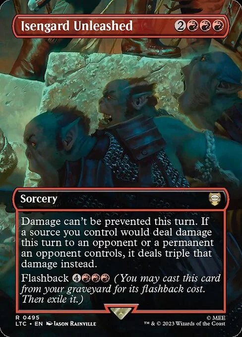 Isengard Unleashed, carta Magic di tipo Sorcery illustrata da Jason Rainville