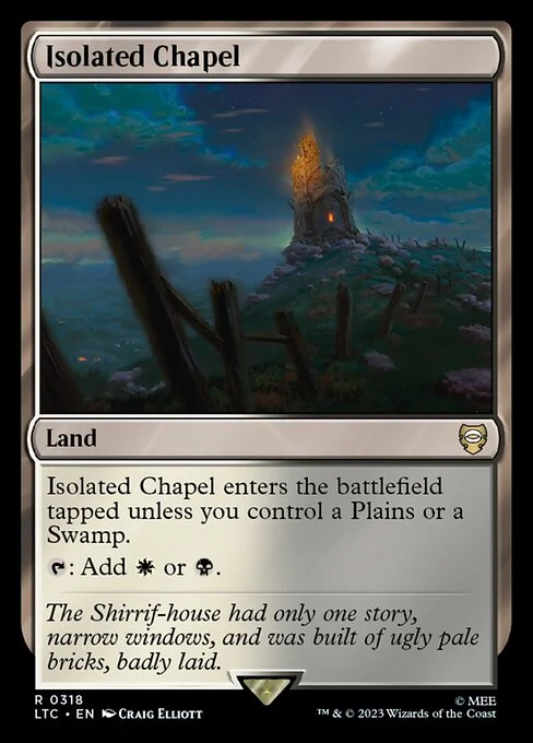 Isolated Chapel, carta Magic di tipo Land illustrata da Craig Elliott