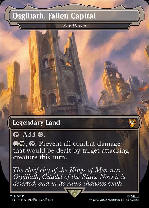Kor Haven, carta Magic di tipo Legendary Land illustrata da Erikas Perl