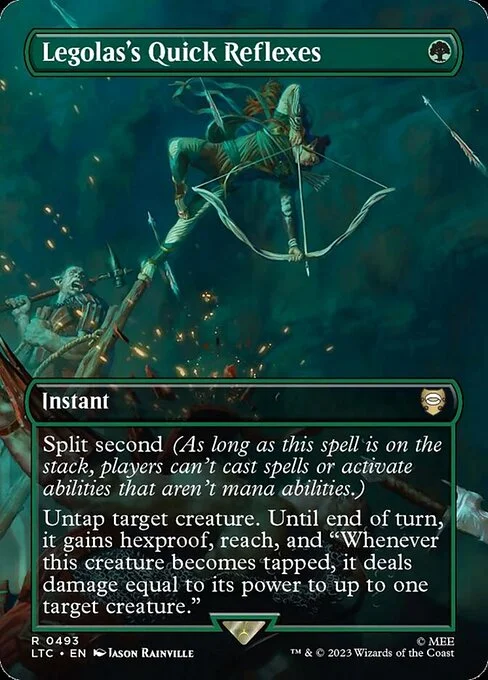 Legolas's Quick Reflexes, carta Magic di tipo Instant illustrata da Jason Rainville