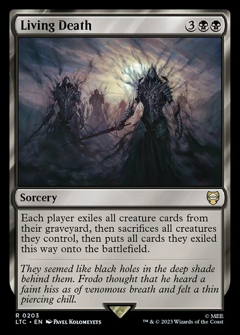 Living Death, carta Magic di tipo Sorcery illustrata da Pavel Kolomeyets