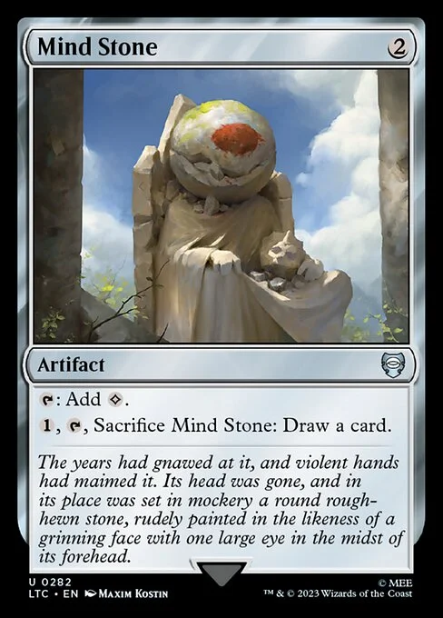 Mind Stone, carta Magic di tipo Artifact illustrata da Maxim Kostin