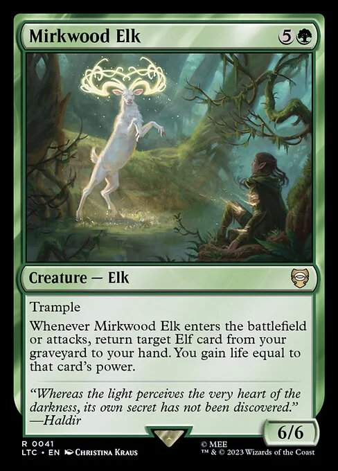 Mirkwood Elk, carta Magic di tipo Creature — Elk illustrata da Christina Kraus