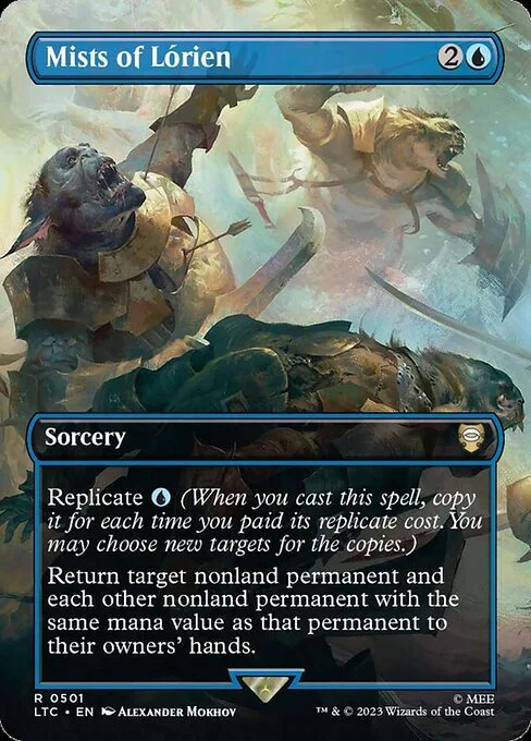 Mists of Lórien, carta Magic di tipo Sorcery illustrata da Alexander Mokhov