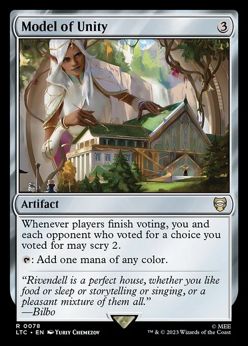 Model of Unity, carta Magic di tipo Artifact illustrata da Yuriy Chemezov