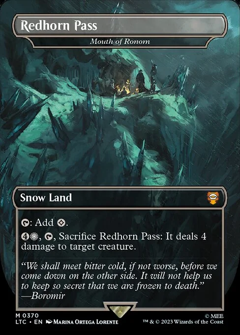Mouth of Ronom, carta Magic di tipo Snow Land illustrata da Marina Ortega Lorente